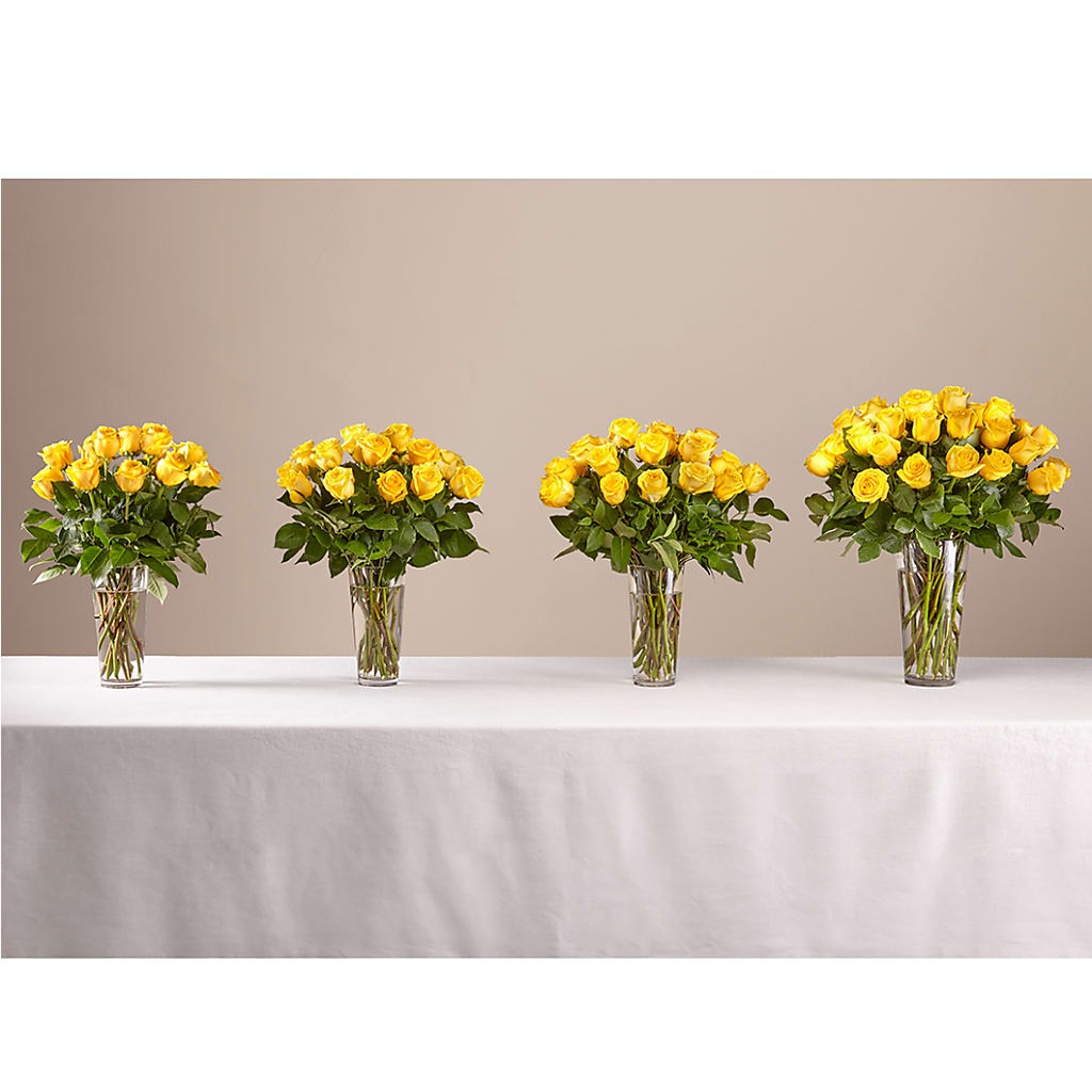 Long Stem Yellow Rose Bouquet – Floreria Principe De Paz Llc, Somerset NJ