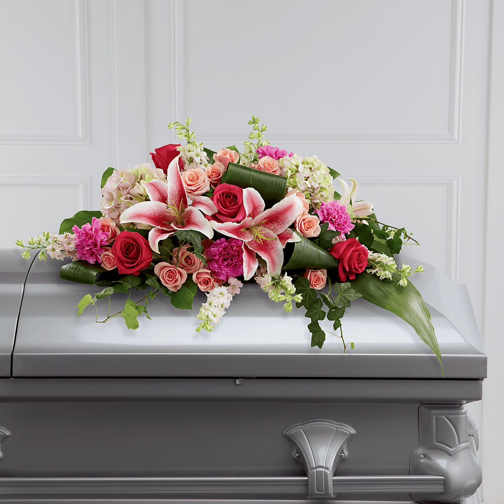 Splendid Grace Casket Spray – Floreria Principe De Paz Llc, Somerset NJ
