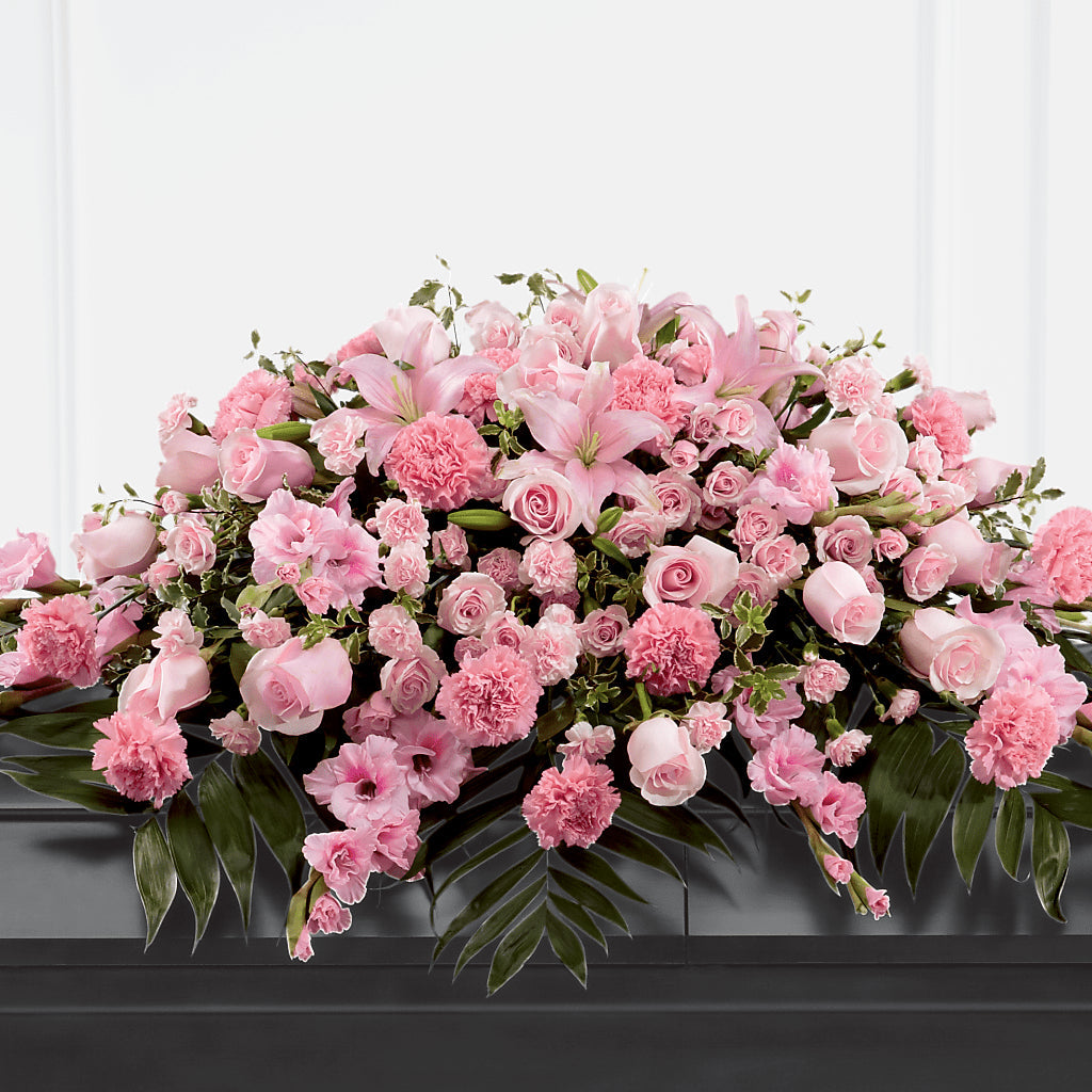 Garden of Comfort Casket Spray (Standard) – Floreria Principe De Paz Llc, Somerset NJ