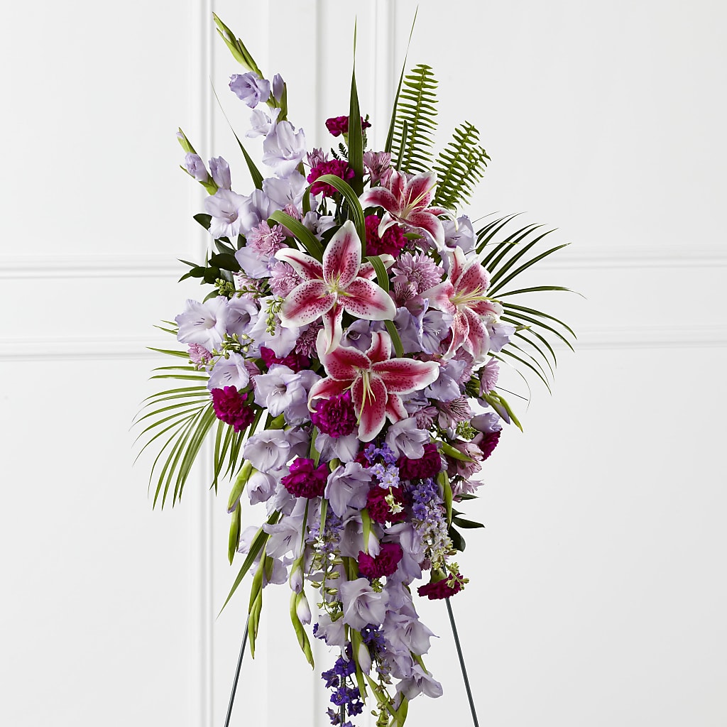 Tender Touch Standing Spray – Floreria Principe De Paz Llc, Somerset NJ