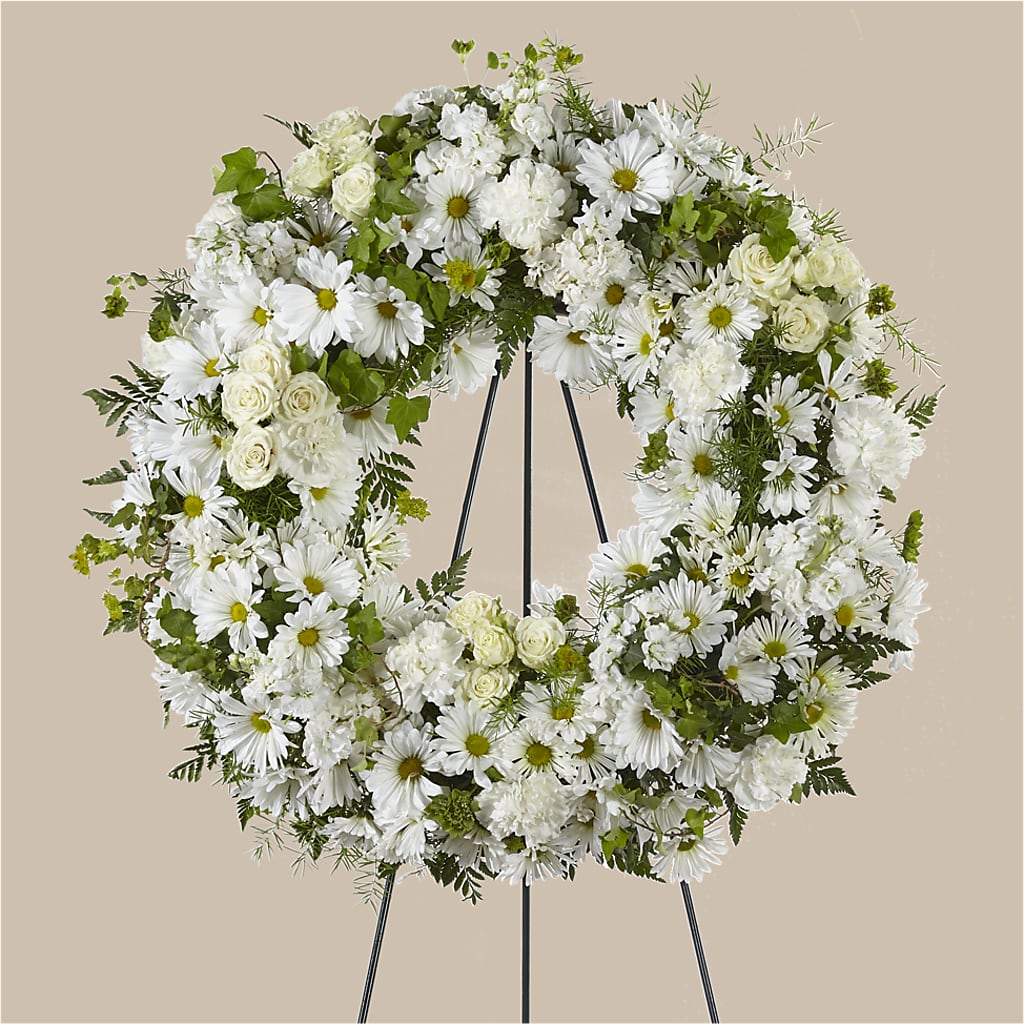 Faithful Wishes Wreath – Floreria Principe De Paz Llc, Somerset NJ
