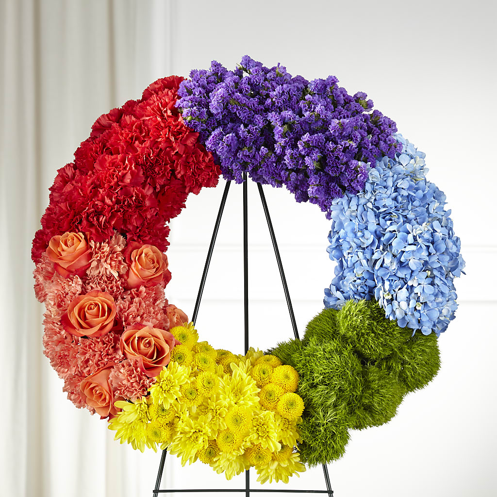 Circle of Love Wreath – Floreria Principe De Paz Llc, Somerset NJ
