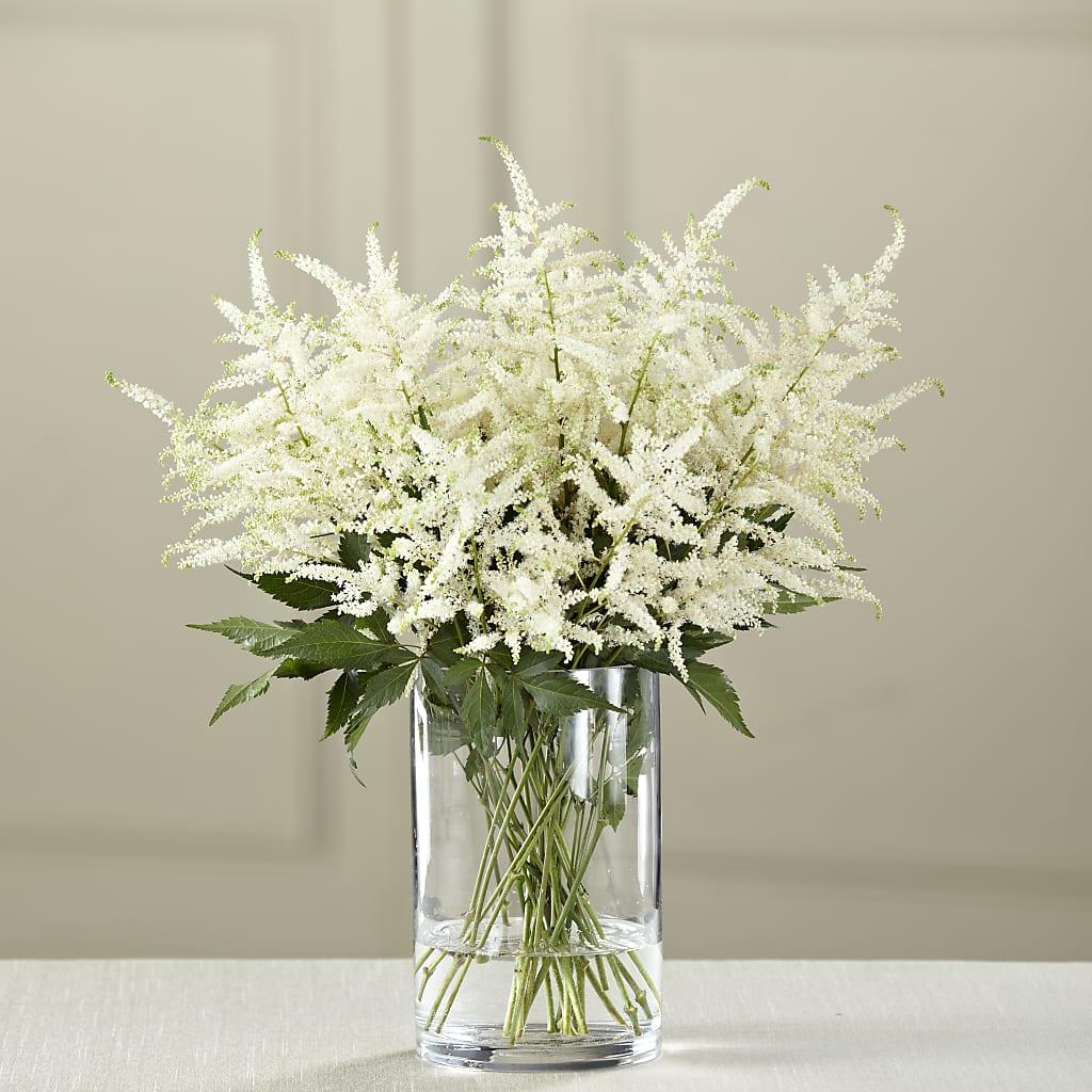White Astilbe Bouquet – Floreria Principe De Paz Llc, Somerset NJ