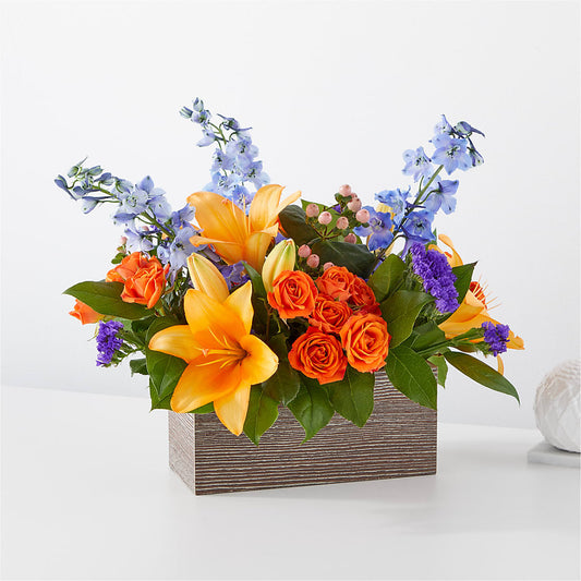 Radiant Citrus Box Bouquet –  Floreria Principe De Paz Llc, Somerset NJ