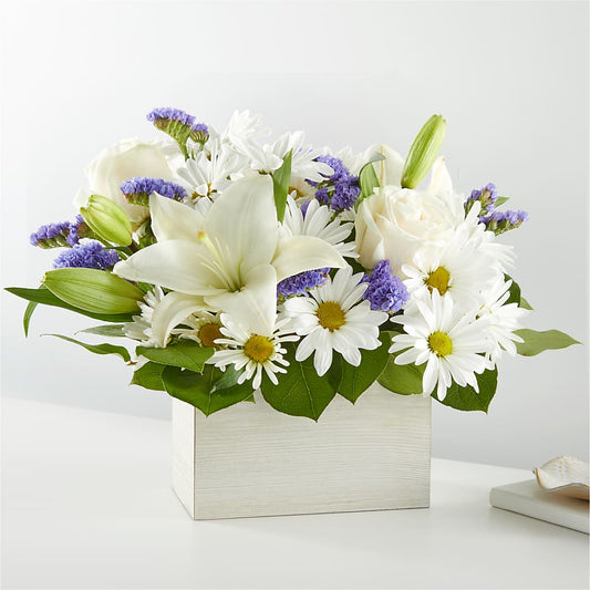 Beyond Blue Box Bouquet –  Floreria Principe De Paz Llc, Somerset NJ
