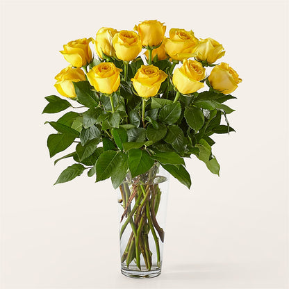 Long Stem Yellow Rose Bouquet –  Floreria Principe De Paz Llc, Somerset NJ