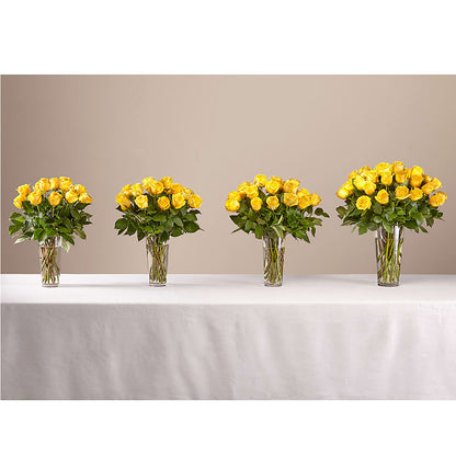 Long Stem Yellow Rose Bouquet –  Floreria Principe De Paz Llc, Somerset NJ