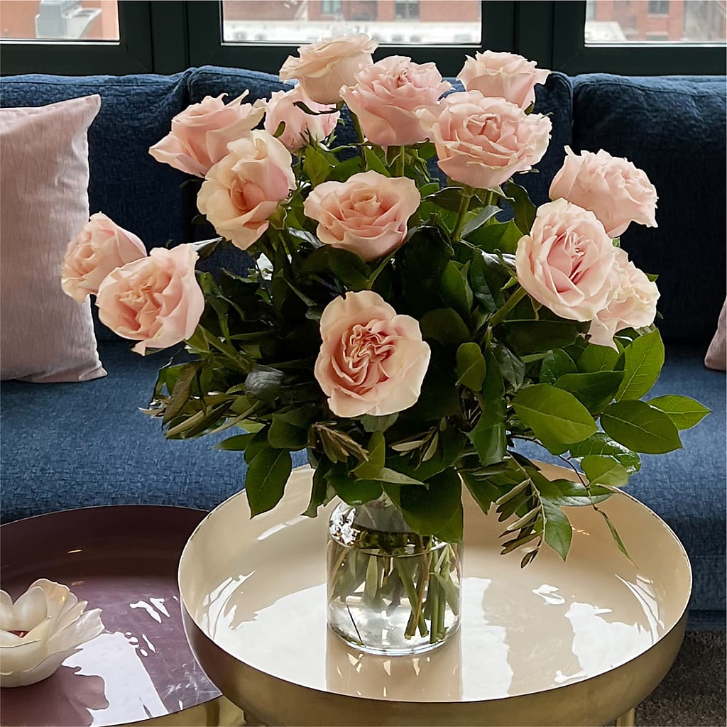 Long Stem Pink Rose Bouquet –  Floreria Principe De Paz Llc, Somerset NJ