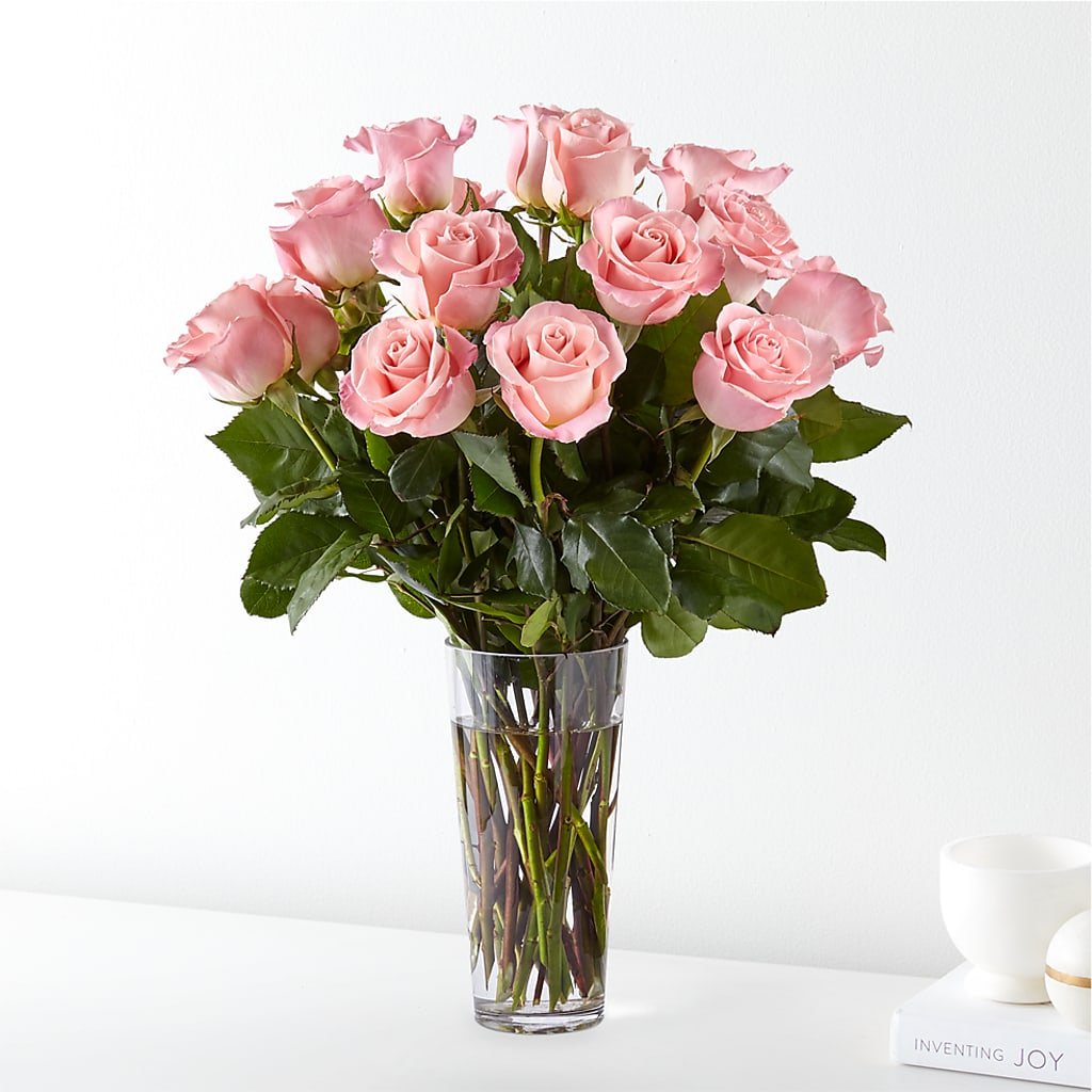 Long Stem Pink Rose Bouquet –  Floreria Principe De Paz Llc, Somerset NJ