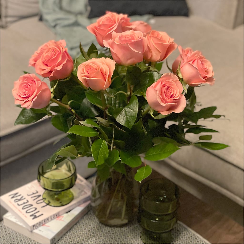 Long Stem Pink Rose Bouquet –  Floreria Principe De Paz Llc, Somerset NJ