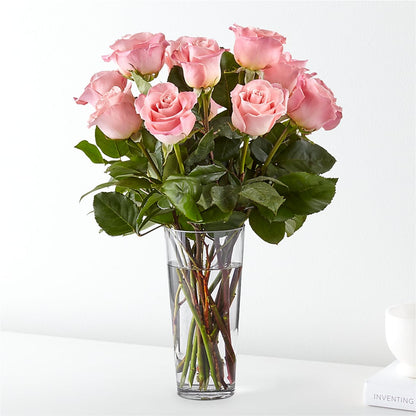 Long Stem Pink Rose Bouquet –  Floreria Principe De Paz Llc, Somerset NJ