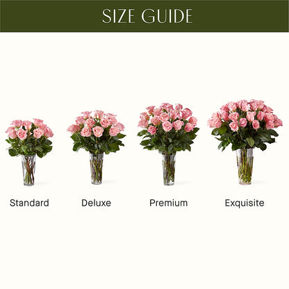Long Stem Pink Rose Bouquet –  Floreria Principe De Paz Llc, Somerset NJ