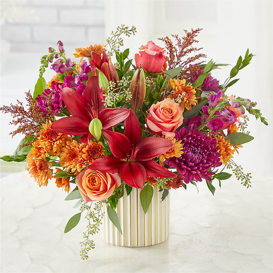Burgundy Landscape Bouquet –  Floreria Principe De Paz Llc, Somerset NJ