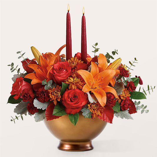 Fruits of Fall Centerpiece –  Floreria Principe De Paz Llc, Somerset NJ