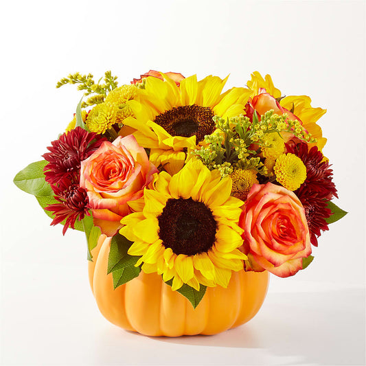 Golden Gourd Pumpkin Bouquet –  Floreria Principe De Paz Llc, Somerset NJ