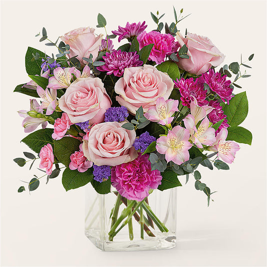 Rosy Radiance Bouquet –  Floreria Principe De Paz Llc, Somerset NJ