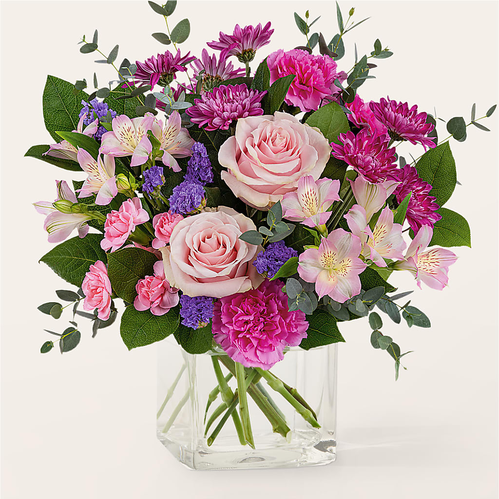 Rosy Radiance Bouquet –  Floreria Principe De Paz Llc, Somerset NJ