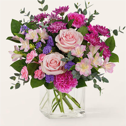 Rosy Radiance Bouquet –  Floreria Principe De Paz Llc, Somerset NJ