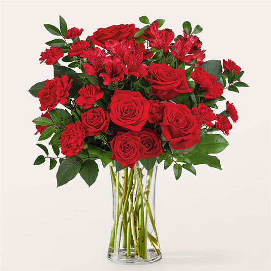 Brilliant Ruby Bouquet –  Floreria Principe De Paz Llc, Somerset NJ