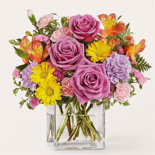Shades of Happiness Bouquet –  Floreria Principe De Paz Llc, Somerset NJ