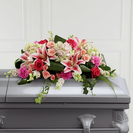 Splendid Grace Casket Spray –  Floreria Principe De Paz Llc, Somerset NJ