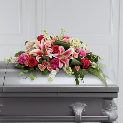Splendid Grace Casket Spray –  Floreria Principe De Paz Llc, Somerset NJ