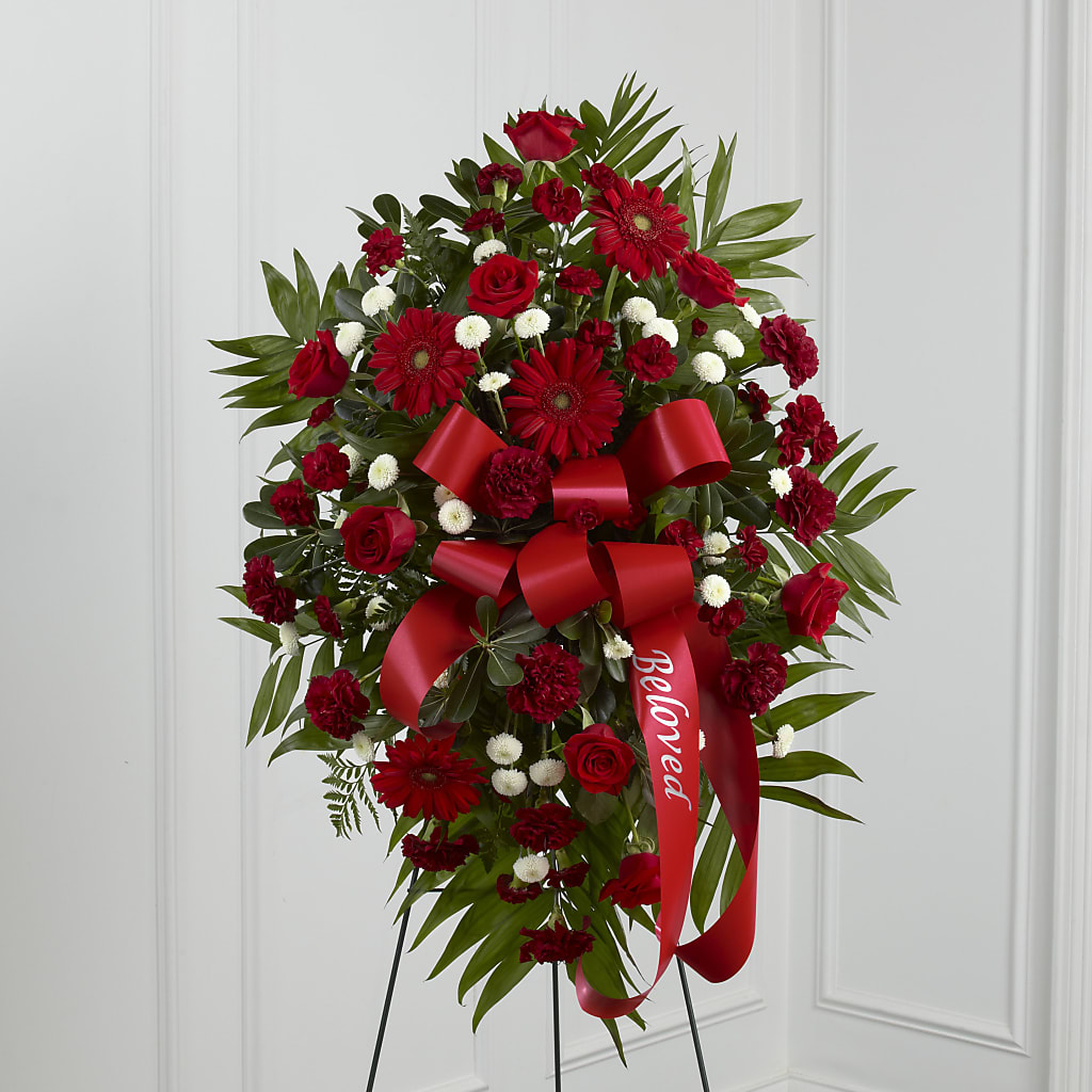 Treasured Memories Standing Spray –  Floreria Principe De Paz Llc, Somerset NJ