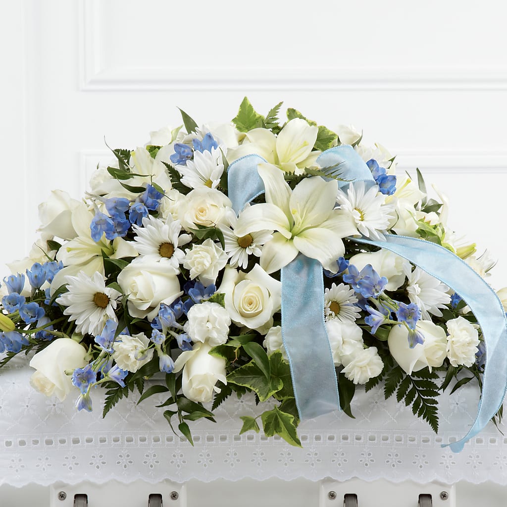 Tender Treasure Casket Spray –  Floreria Principe De Paz Llc, Somerset NJ