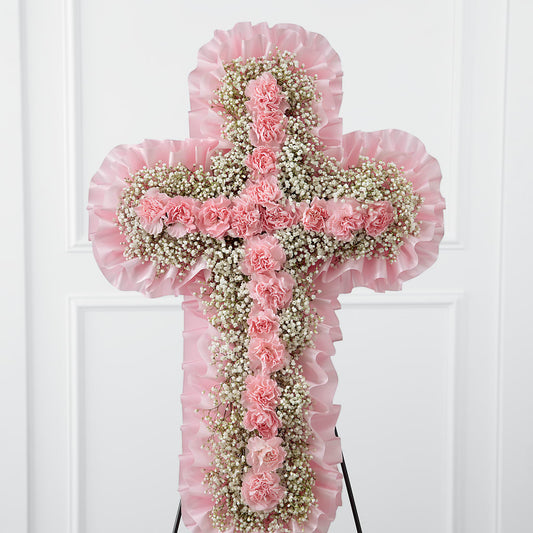 Angel's Cross Easel –  Floreria Principe De Paz Llc, Somerset NJ