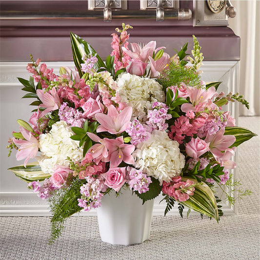 Simply Serene Floor Basket –  Floreria Principe De Paz Llc, Somerset NJ