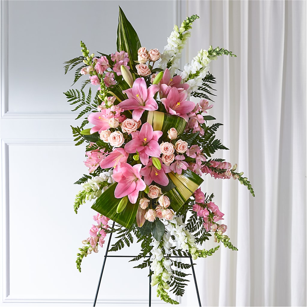 Elegant Embrace Standing Spray –  Floreria Principe De Paz Llc, Somerset NJ