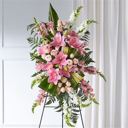 Elegant Embrace Standing Spray –  Floreria Principe De Paz Llc, Somerset NJ