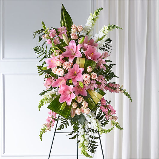 Elegant Embrace Standing Spray –  Floreria Principe De Paz Llc, Somerset NJ