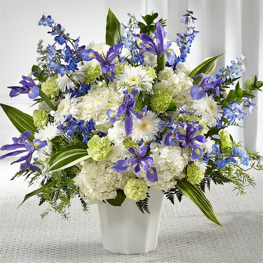 Soft Serenity Floor Basket –  Floreria Principe De Paz Llc, Somerset NJ