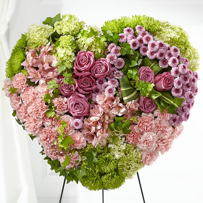 Heartwarming Standing Heart –  Floreria Principe De Paz Llc, Somerset NJ
