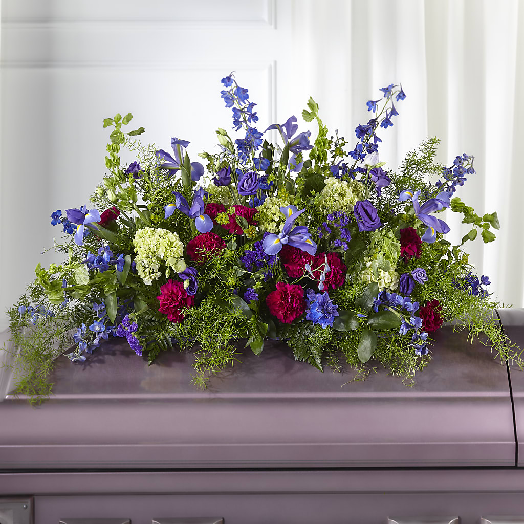 Always Treasured Casket Spray –  Floreria Principe De Paz Llc, Somerset NJ