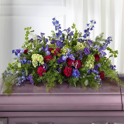 Always Treasured Casket Spray –  Floreria Principe De Paz Llc, Somerset NJ