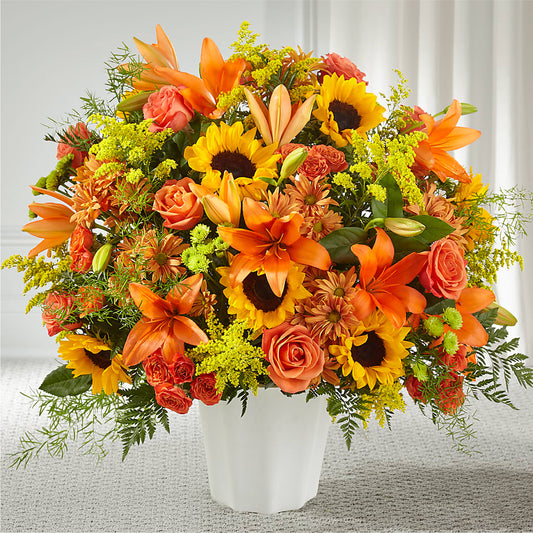Harvest Thoughts Floor Basket –  Floreria Principe De Paz Llc, Somerset NJ
