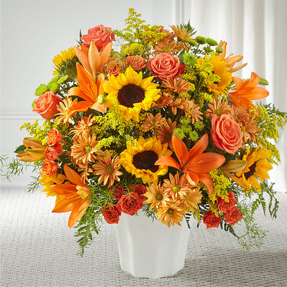 Harvest Thoughts Floor Basket –  Floreria Principe De Paz Llc, Somerset NJ