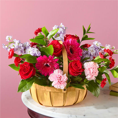 Pink Picnic Basket –  Floreria Principe De Paz Llc, Somerset NJ
