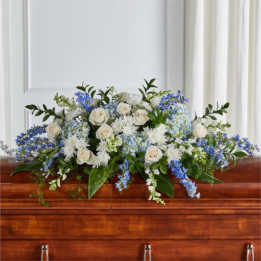 Timeless Essence Casket Spray –  Floreria Principe De Paz Llc, Somerset NJ