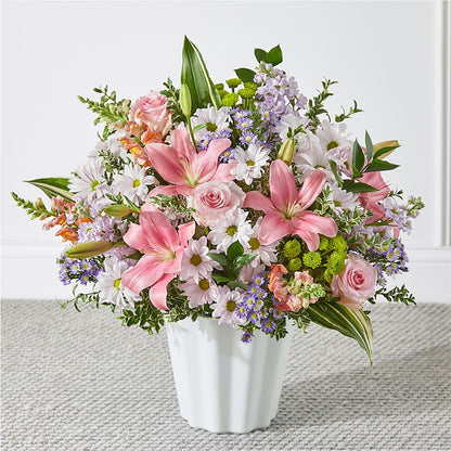 Abundant Compassion Floor Basket –  Floreria Principe De Paz Llc, Somerset NJ