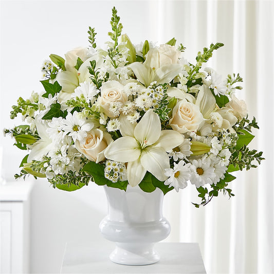 Uplifting Urn Arrangement –  Floreria Principe De Paz Llc, Somerset NJ