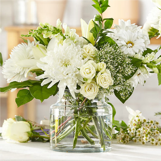 Classic Ivory – A Florist Original –  Floreria Principe De Paz Llc, Somerset NJ