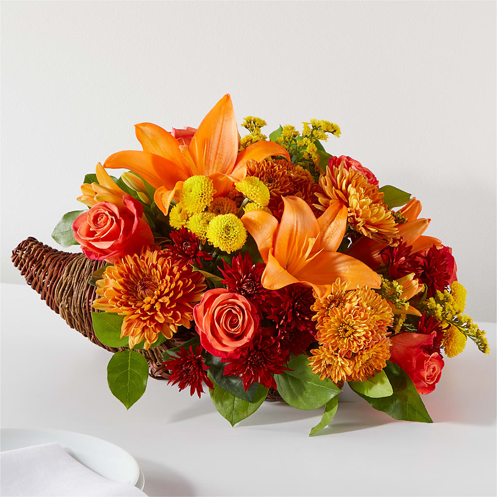 Bouquet of Blessings Cornucopia –  Floreria Principe De Paz Llc, Somerset NJ