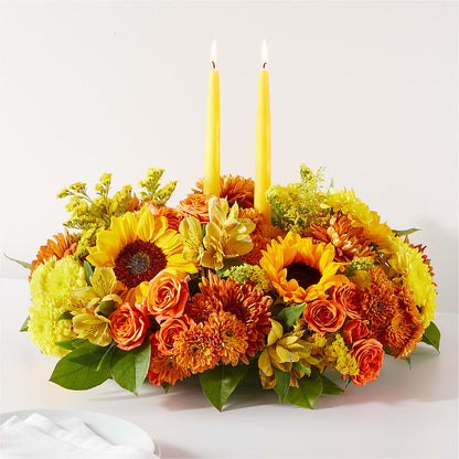 Autumn Harmony Centerpiece –  Floreria Principe De Paz Llc, Somerset NJ