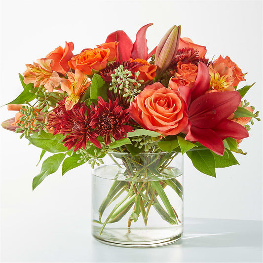 Crimson Leaves Bouquet –  Floreria Principe De Paz Llc, Somerset NJ