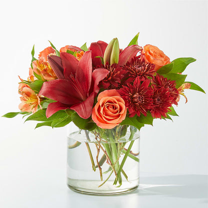 Crimson Leaves Bouquet –  Floreria Principe De Paz Llc, Somerset NJ