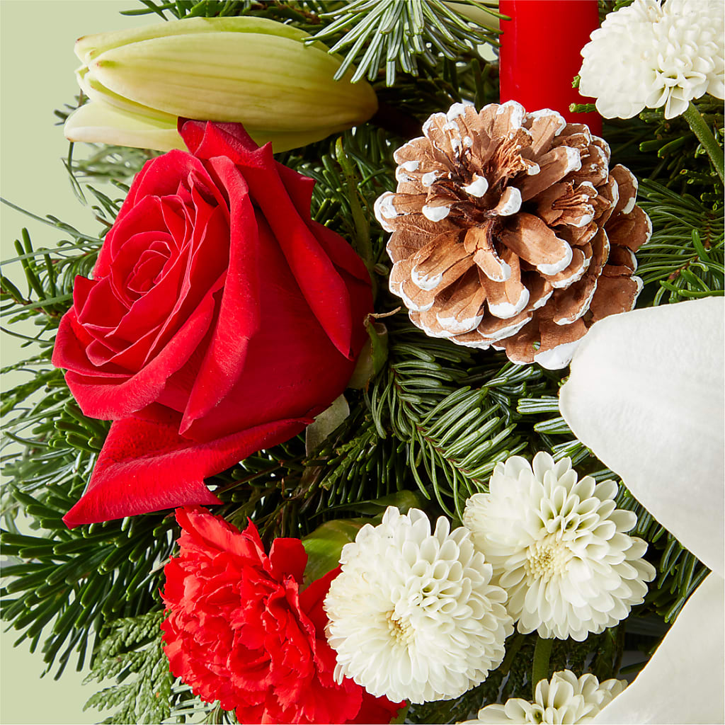 Seasonal Festivities Centerpiece –  Floreria Principe De Paz Llc, Somerset NJ