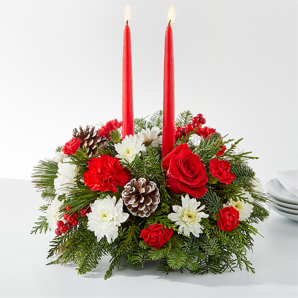 Holiday Soiree Centerpiece –  Floreria Principe De Paz Llc, Somerset NJ